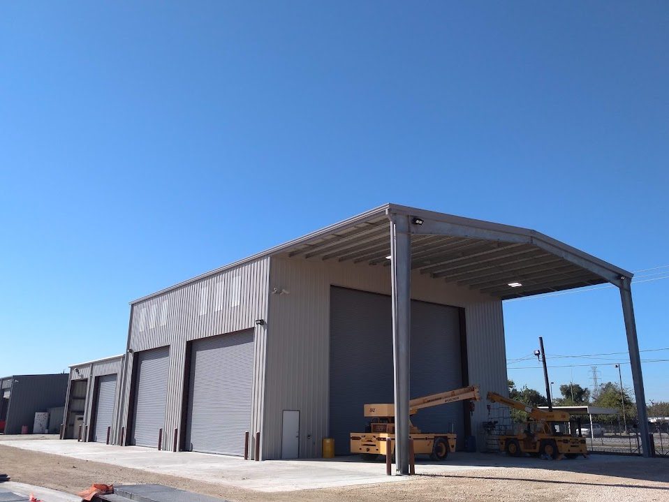 9,800 sq. ft. Industrial Crane Shop – Piers, Slab & Erection