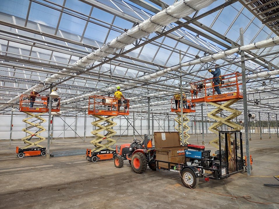 100,000 sq. ft. Industrial Nursery – Integrated Cabling & Roof System